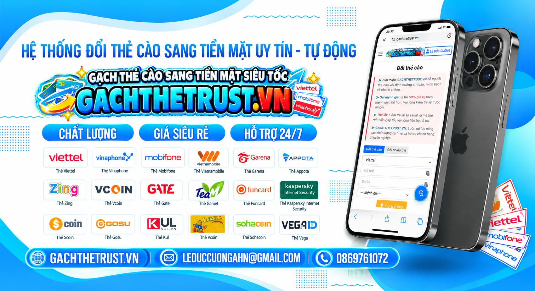  Hướng Dẫn Nạp Quỹ Bằng ATM, MOMO Vào Web Miễn Phí